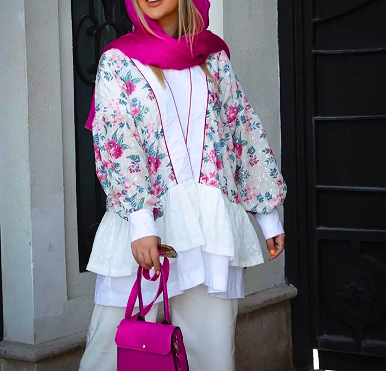 مانتو چیندار دخترانه