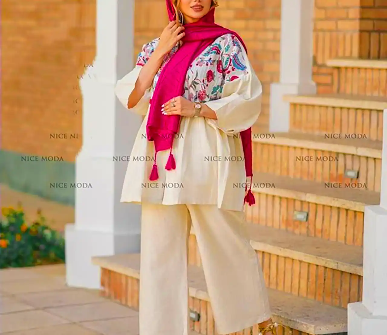 مانتو چیندار دخترانه