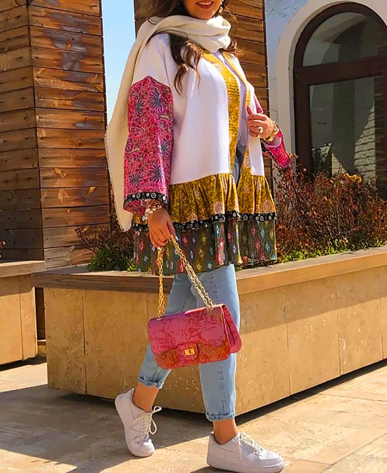 مانتو چیندار دخترانه