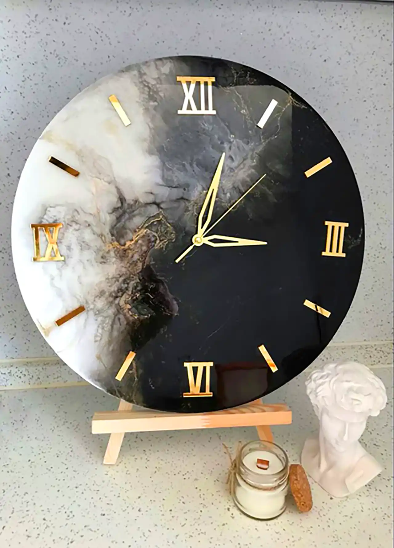 ساعت دیواری رزینی زیبا