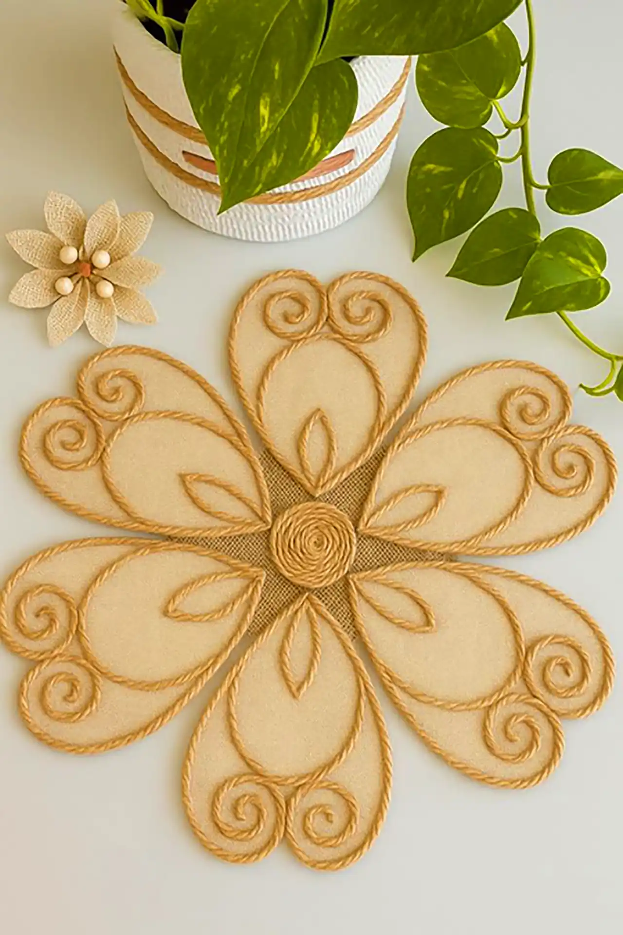 رانر رومیزی کنفی طرح گل