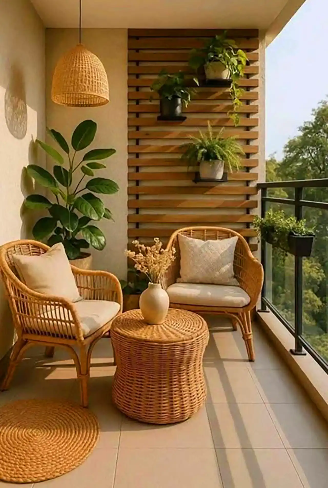 دکوراسیون مدرن با گیاهان طبیعی