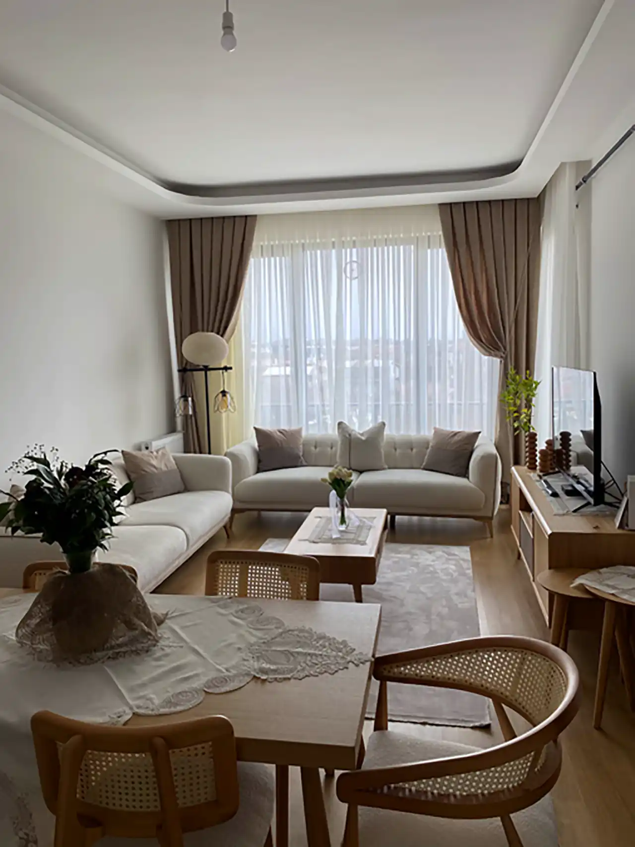 ایده چیدمان سالن پذیرایی کوچک