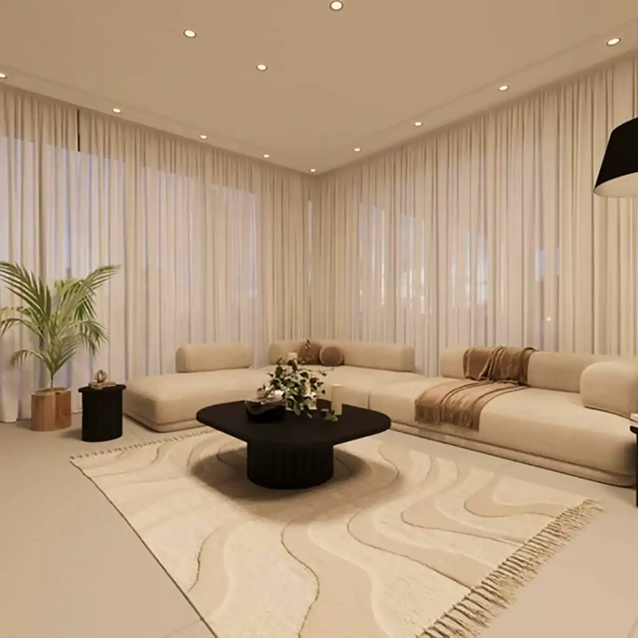ایده چیدمان سالن پذیرایی کوچک