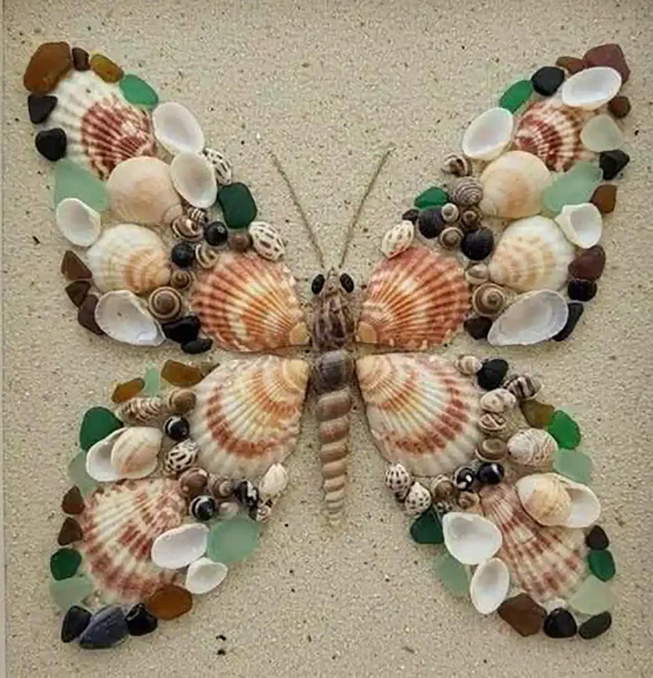 کاردستی آسان با صدف دریایی