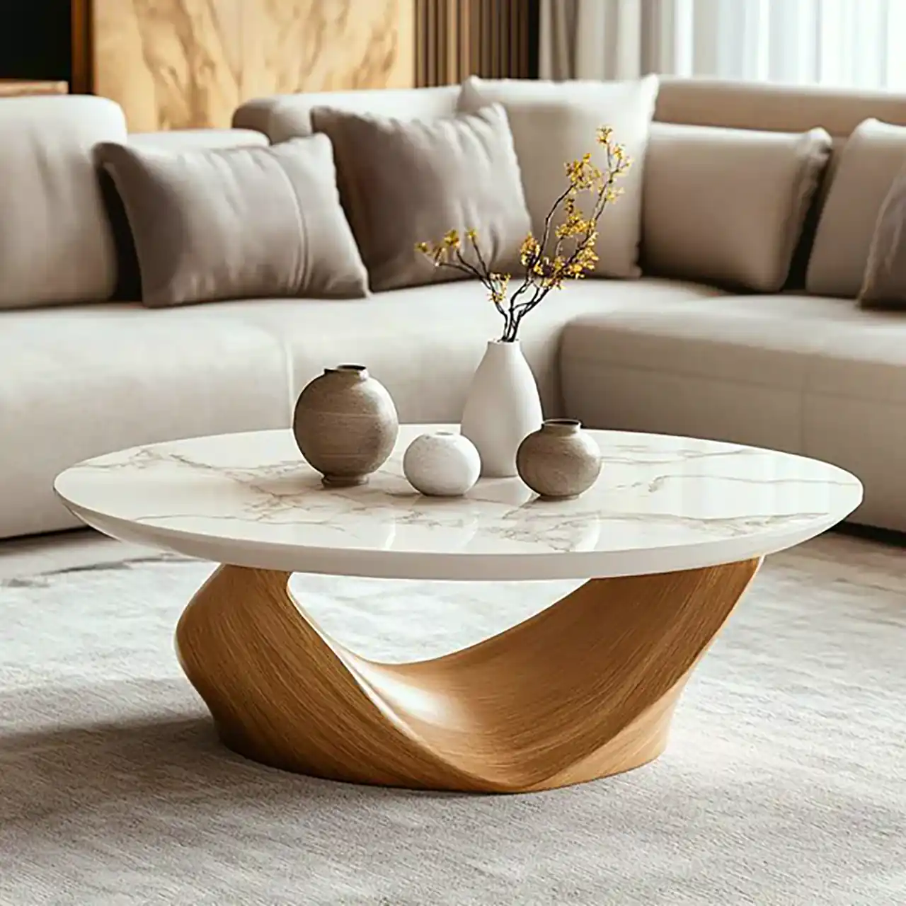میز عسلی مدرن چوبی