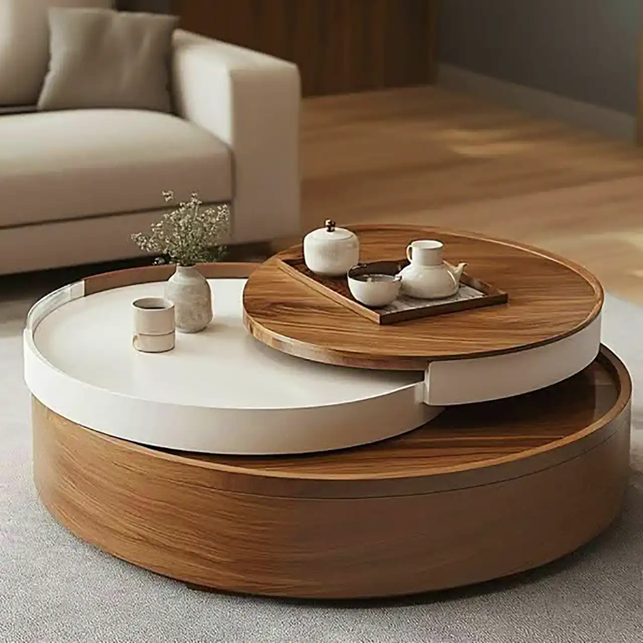 میز عسلی مدرن چوبی